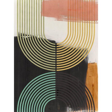 Bolded II Gold Ornate Wood Framed Art Print with Double Matting by Isabelle Z