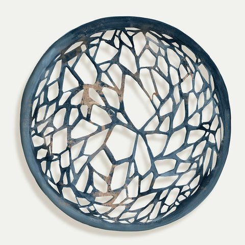 Earth Tilting II  Black Modern Wood Framed Art Print by Isabelle Z