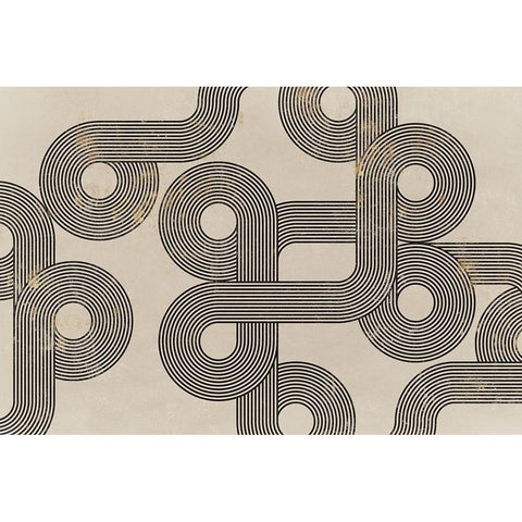 Form Follows Black Modern Wood Framed Art Print by Isabelle Z