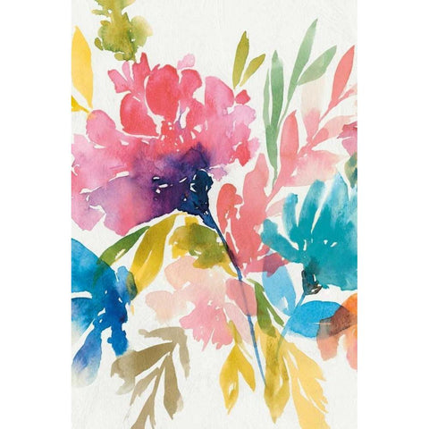 Fresh Bouquet II Black Modern Wood Framed Art Print with Double Matting by Isabelle Z