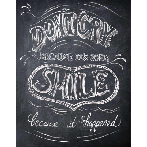 Smile - Mini Black Modern Wood Framed Art Print with Double Matting by Fontaine, Drako