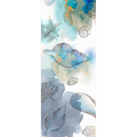 Shell Reflections II - Mini Black Modern Wood Framed Art Print by Fontaine, Drako