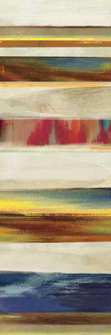 Pulse II - Mini White Modern Wood Framed Art Print with Double Matting by Fontaine, Drako
