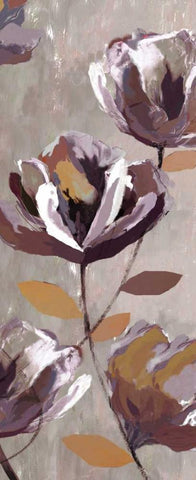 Rising Magnolias I - Mini White Modern Wood Framed Art Print with Double Matting by Fontaine, Drako