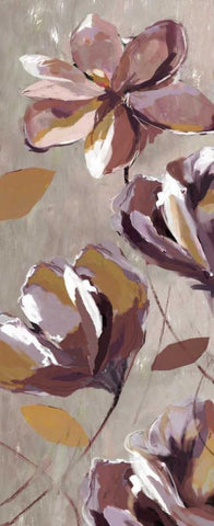 Rising Magnolias II - Mini Black Ornate Wood Framed Art Print with Double Matting by Fontaine, Drako