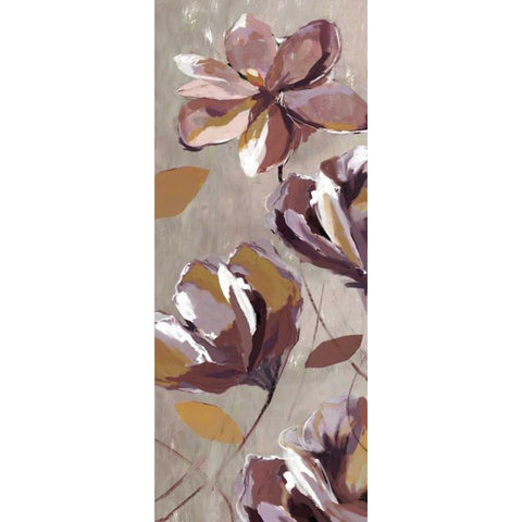 Rising Magnolias II - Mini Black Modern Wood Framed Art Print with Double Matting by Fontaine, Drako