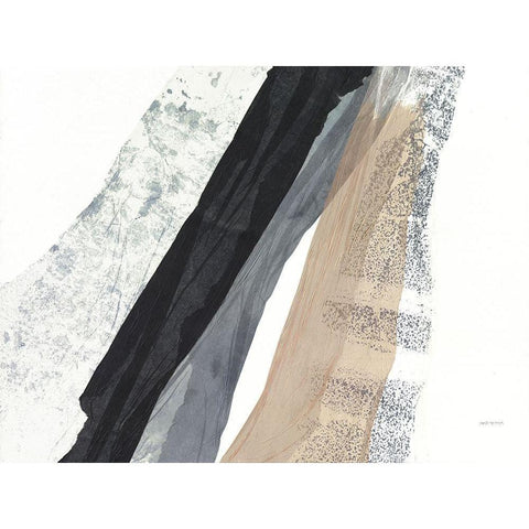 Sidelines I Black Modern Wood Framed Art Print with Double Matting by Fowler, Jan Sullivan