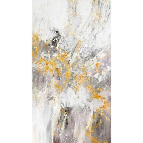Flow White I Black Modern Wood Framed Art Print with Double Matting by Gardner, Jennifer