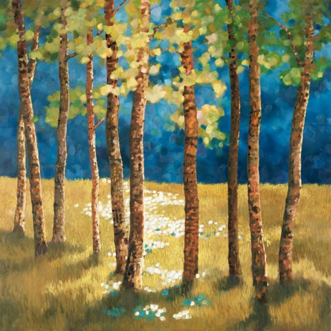 Secret Glade II Black Modern Wood Framed Art Print with Double Matting by Reynolds, Graham