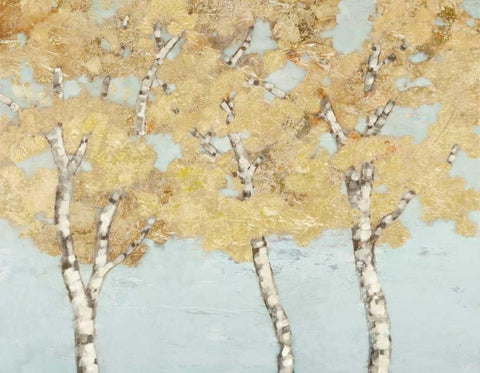 Soft Breeze II White Modern Wood Framed Art Print with Double Matting by Reynolds, Graham