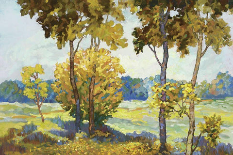 Windstill II White Modern Wood Framed Art Print with Double Matting by Reynolds, Graham