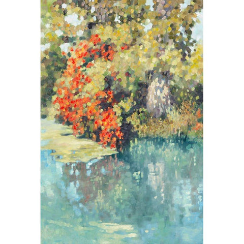 Stream Side I Gold Ornate Wood Framed Art Print with Double Matting by Reynolds, Graham