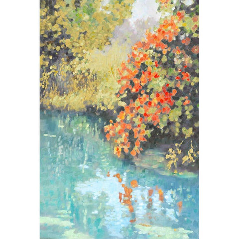 Stream Side II Black Modern Wood Framed Art Print by Reynolds, Graham