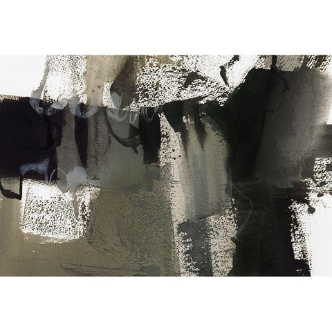 Midnight Abstract VI White Modern Wood Framed Art Print by Guna, Bianka