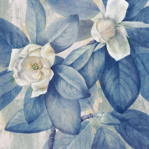 Heavenly Blue I  White Modern Wood Framed Art Print by Hunziker, Steve