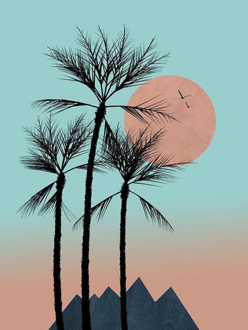 Passion in the Tropics II White Modern Wood Framed Art Print with Double Matting by Halli, Hal