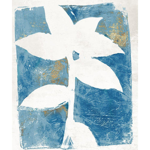 Solitaire Flora  White Modern Wood Framed Art Print by St Hilaire, Elizabeth