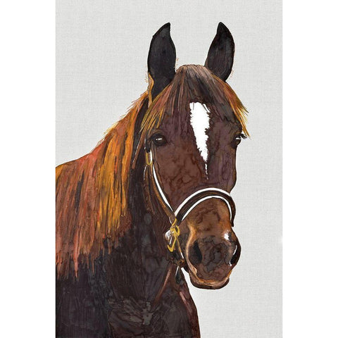 Golden GirlÂ  Black Modern Wood Framed Art Print with Double Matting by Hatfield, Jodi