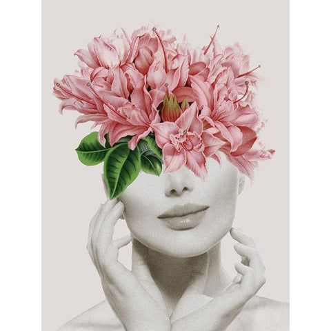 Flower Smile  Black Modern Wood Framed Art Print by Smith, Karen