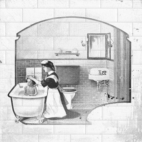 Vintage Wash Black Modern Wood Framed Art Print with Double Matting by Smith, Karen