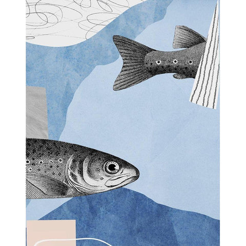 Top and Tail II  White Modern Wood Framed Art Print by Smith, Karen
