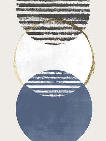 Inside Out II Black Modern Wood Framed Art Print by Smith, Karen