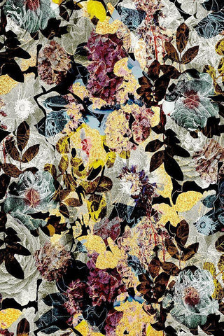 Autumn Floral Black Ornate Wood Framed Art Print with Double Matting by Bainbridge, Hope