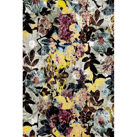 Autumn Floral Black Modern Wood Framed Art Print by Bainbridge, Hope