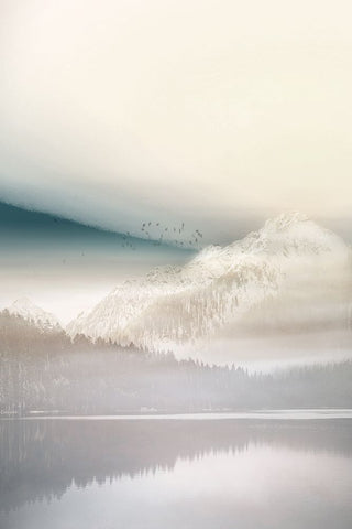 Vanilla Landscape I Black Ornate Wood Framed Art Print with Double Matting by Bainbridge, Hope