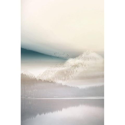 Vanilla Landscape I Black Modern Wood Framed Art Print by Bainbridge, Hope