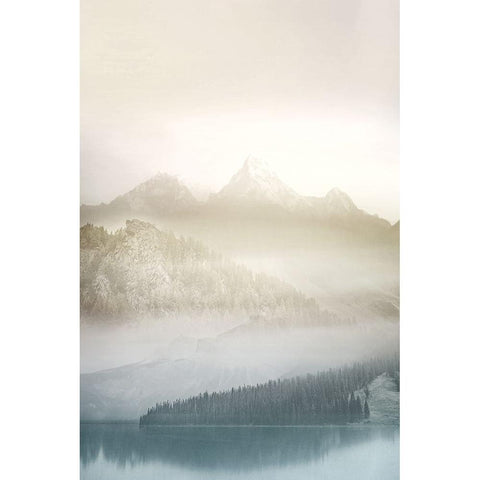 Vanilla Landscape III Black Modern Wood Framed Art Print by Bainbridge, Hope
