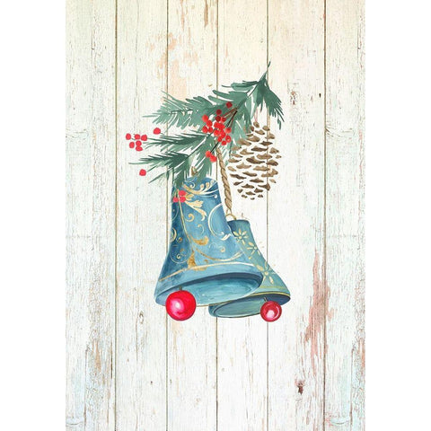 Christmas Bells  White Modern Wood Framed Art Print by PI Studio