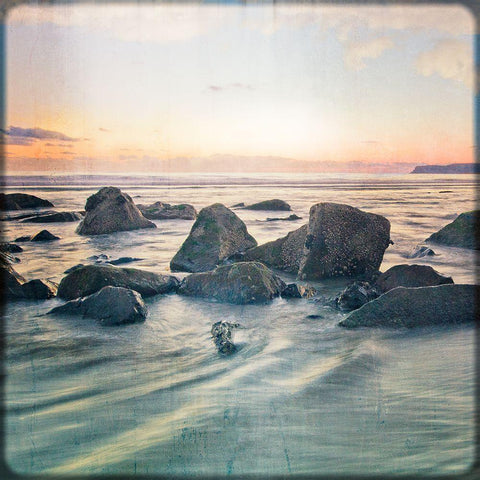 Go with the Flow II Black Ornate Wood Framed Art Print with Double Matting by Weddle, Ryan Harson