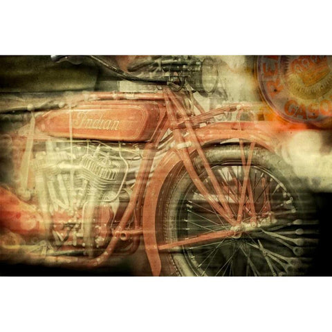 Moto I Black Modern Wood Framed Art Print with Double Matting by Weddle, Ryan Hartson