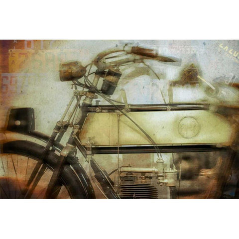 Moto II Black Modern Wood Framed Art Print with Double Matting by Weddle, Ryan Hartson