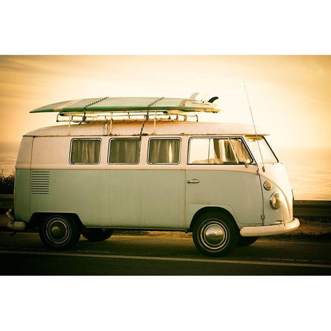 Surfs Up I White Modern Wood Framed Art Print by Hartson-Weddle, Ryan