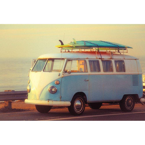 Surfs Up II  White Modern Wood Framed Art Print by Hartson-Weddle, Ryan