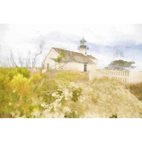 Coastal Beacon Black Modern Wood Framed Art Print by Hartson-Weddle, Ryan
