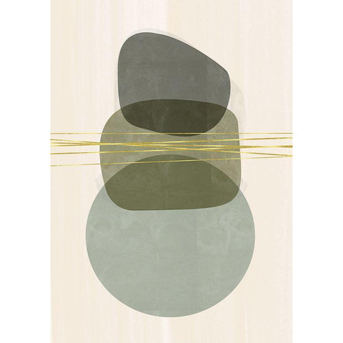 Growing Together Black Modern Wood Framed Art Print with Double Matting by Hogan, Aoibhne