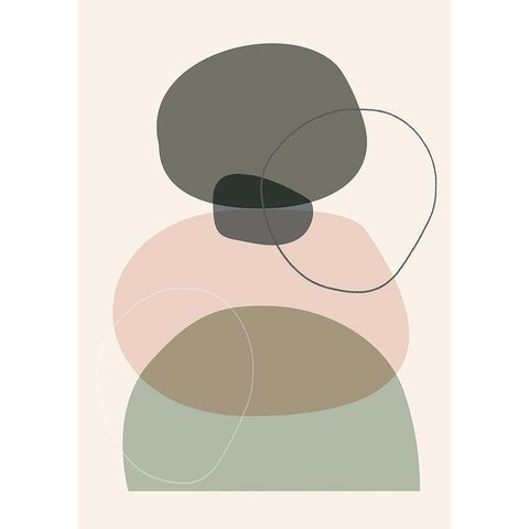 Adhere White Modern Wood Framed Art Print by Hogan, Aoibhne
