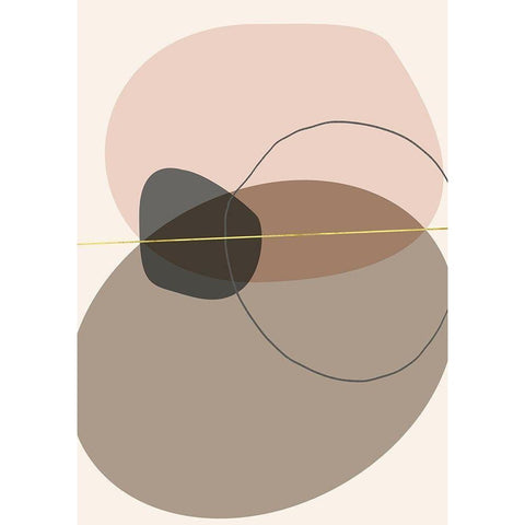 CoalesceÂ  Black Modern Wood Framed Art Print by Hogan, Aoibhne