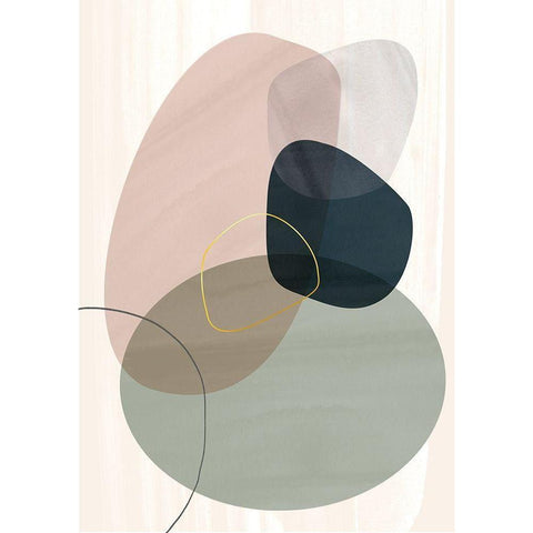 Bonding White Modern Wood Framed Art Print by Hogan, Aoibhne