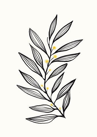 Flowing Breeze  White Modern Wood Framed Art Print with Double Matting by Hogan, Aoibhne