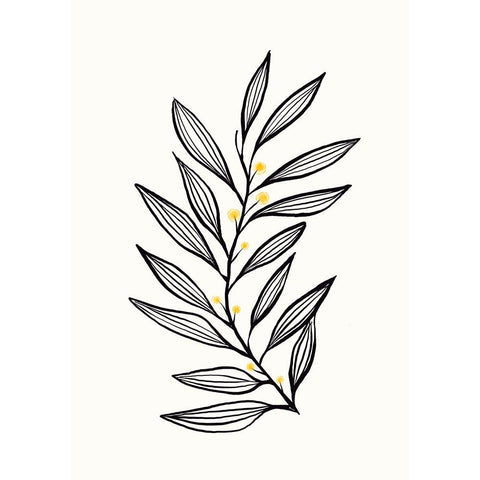 Flowing Breeze  Black Modern Wood Framed Art Print by Hogan, Aoibhne