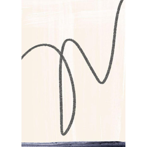 Departured I  Black Modern Wood Framed Art Print with Double Matting by Hogan, Aoibhne