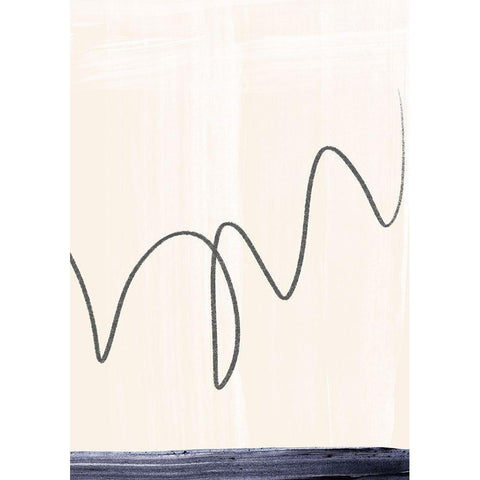 Departured II  White Modern Wood Framed Art Print by Hogan, Aoibhne