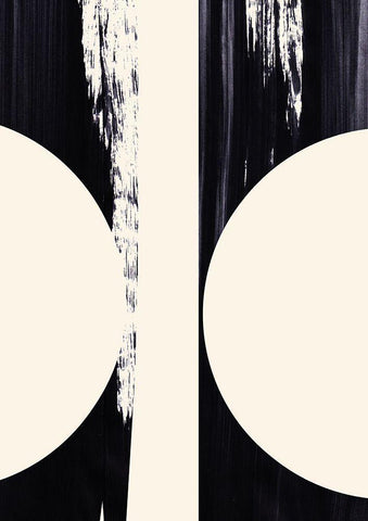 Hourglass  White Modern Wood Framed Art Print with Double Matting by Hogan, Aoibhne