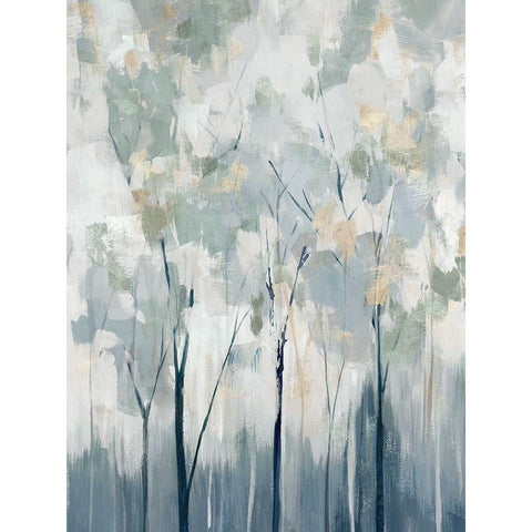 Blue Forest Adventure II  Black Modern Wood Framed Art Print by Ian C