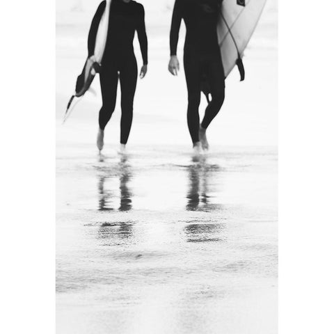 Surf I Black Modern Wood Framed Art Print by Beddoes, Ingrid