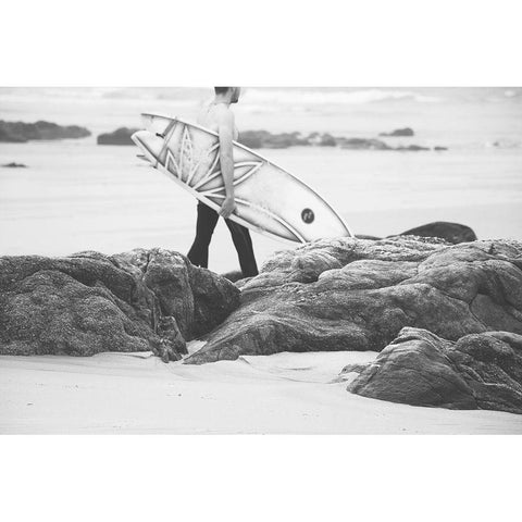 Surf II  Black Modern Wood Framed Art Print by Beddoes, Ingrid
